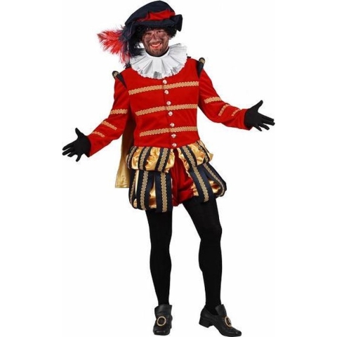 piet heer Albufeira | Zwart-Rood | Maat XXL