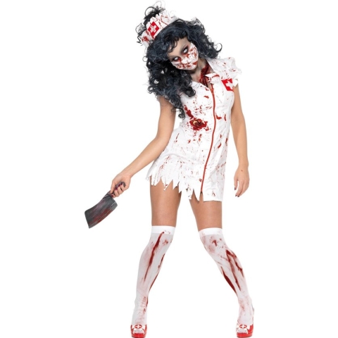 "Halloween Zombieverpleegsterpak voor vrouwen - Verkleedkleding - Small"