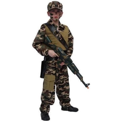 Faram Party Leger camouflage kostuum - voor kinderen 140