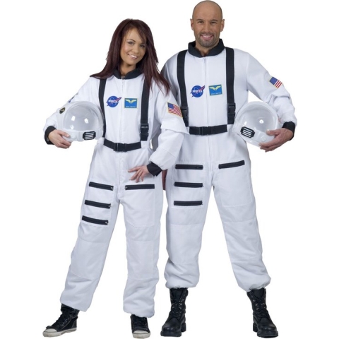 Verkleedpak ruimtevaarder astronaut man vrouw unisex Space Shuttle Commandant XS