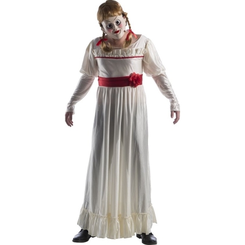 Rubies - Pop kostuum Kostuum - Niet Mee Te Spelen Pop Annabelle - Vrouw - rood,wit / beige - Maat 36-40 - Halloween - Verkleedkleding