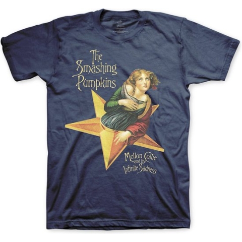 Smashing Pumpkins Heren Tshirt -XL- Mellon Collie Blauw