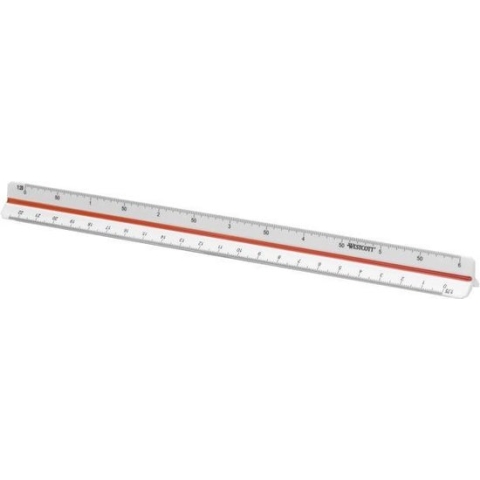 Westcott schaalstok - 30cm - schaal 1:20/25/33,33/50/75/100 - AC-E10161