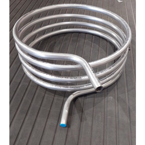 Zwembadverwarming rvs warmtewisselaar voor oliedrum 49 cm 22 mm 6 meter pool heater zwembad heater