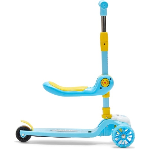 3-Wiel Step met Verstelbare Zitting Blauw