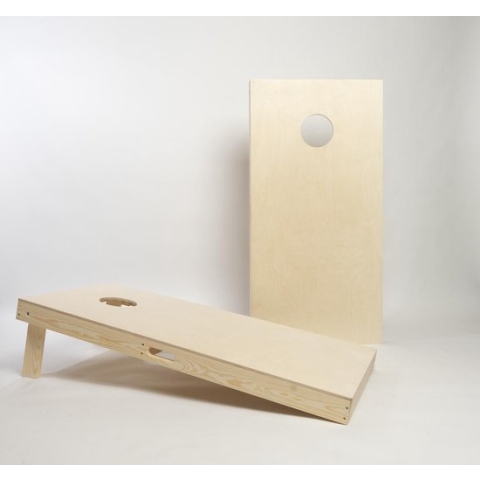 Officiële Cornhole Set (120x60cm) Inclusief 2 Boards - 2x4 Cornhole Zakjes / Bags - Blanco afwerking
