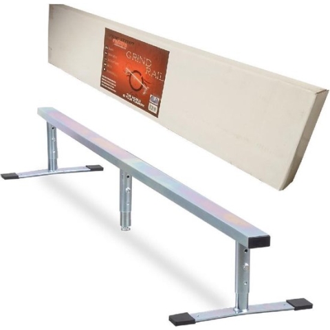Urban Street Ramps Flatbar Grindrail 185 Cm Zilver