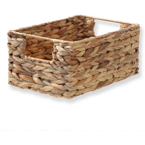 CALICOSY - Waterhyacint mandje met metalen frame - hoogte 13 cm