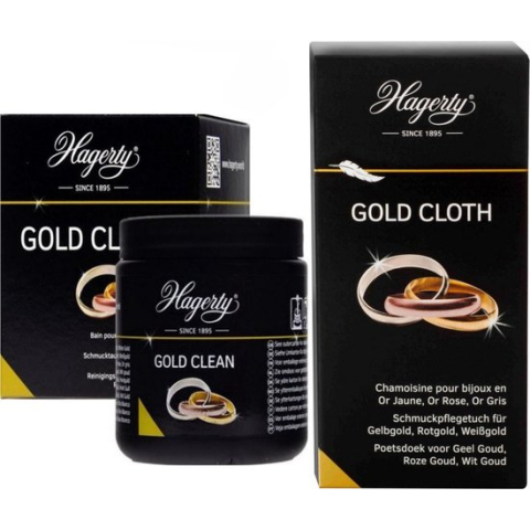 Hagerty Combo Gold Clean 170 ml + Hagerty gouden poetsdoek 30x36cm