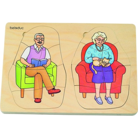 Beleduc Lagenpuzzel Opa En Oma 40 Stukjes