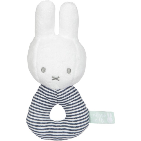 Nijntje Rammelaar Abc-serie Pluche Junior 16 Cm Wit/blauw