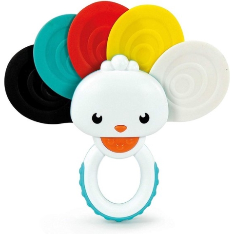 Clementoni Rammelaar Regenboog Pauw 14 Cm