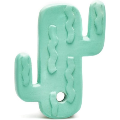 Lanco rubberen bijtspeeltje - Cactus - plat - groen