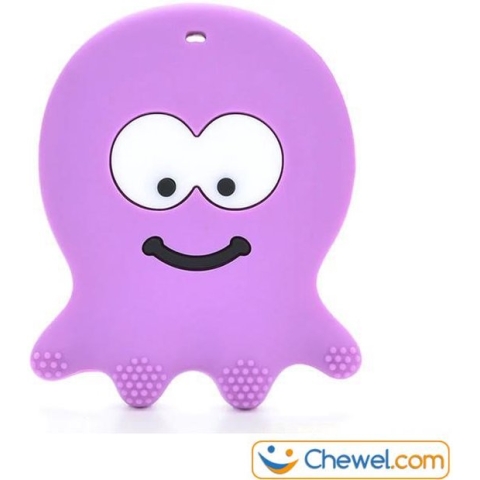 Bijtketting kauwketting | Spook Octopus | Diverse kleuren | Paars | Chewel ®