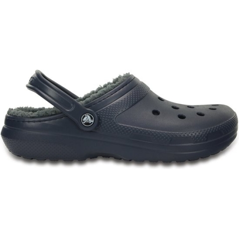 Crocs - Classic Lined Clog - Instap Sandaal - 37 - 38 - Blauw