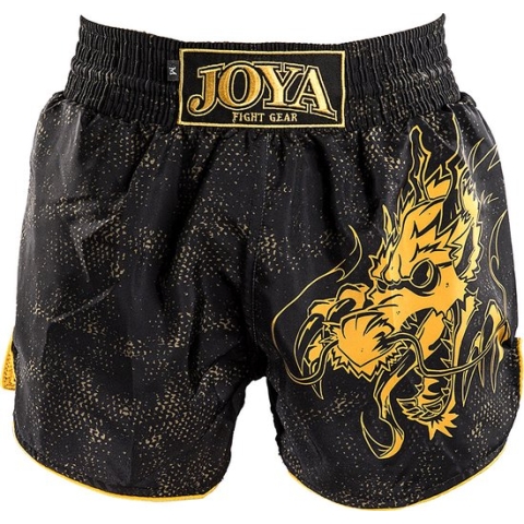 Joya Dragon Kickboks Broekje - Zwart - Goud - S