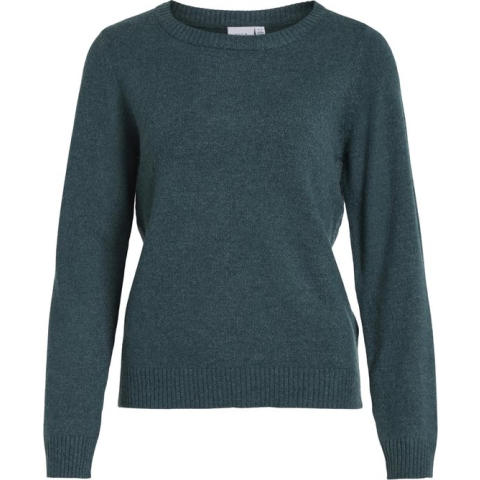 VILA VIRIL O-NECK L/S KNIT TOP - NOOS Dames Trui - Maat M
