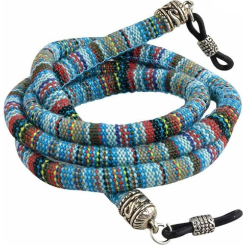 Fako Bijoux® - Brillenkoord - Boho - 6mm - 70cm - Turquoise