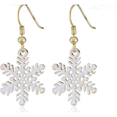 Kerst Oorbellen - Oorhangers - Sneeuwvlokje - 1 paar
