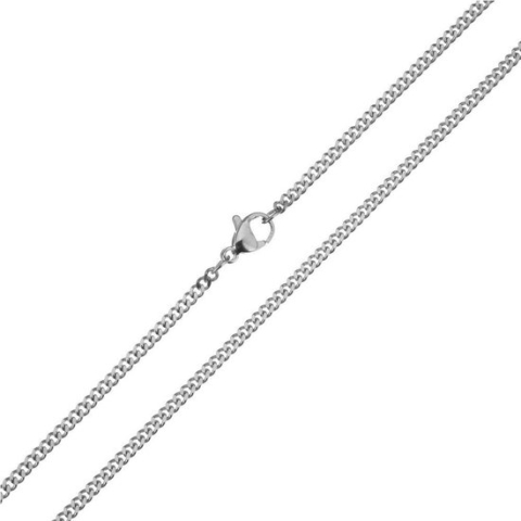 Fako Bijoux® - Ketting - Bijoux - 2mm - 45cm - Zilverkleurig