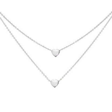 Victorious Dames Ketting Zilver – Hart  – 40 t/m 45 CM