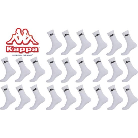 Kappa witte sportsokken mega multipack 12 paar maat 43/46