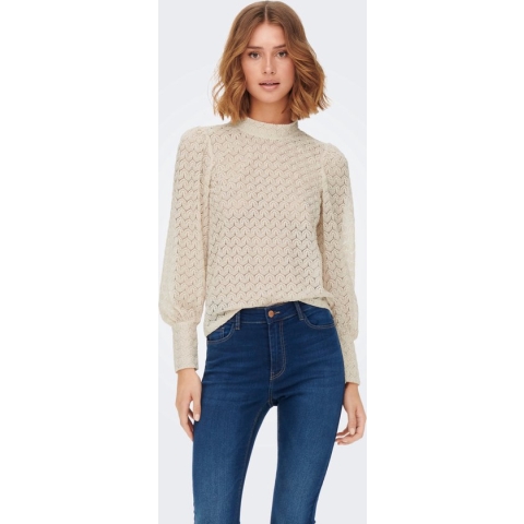 JDY JDYAVERY L/S LACE TOP JRS Dames Top - Maat L