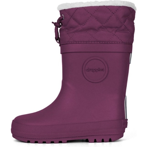 Druppies Winterlaarzen Dames - Regenlaarzen Gevoerd - Paars - Maat 40