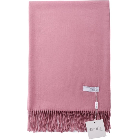 Emilie Scarves Pashmina sjaal Cashmere omslagdoek roze lavendel - 200*63CM
