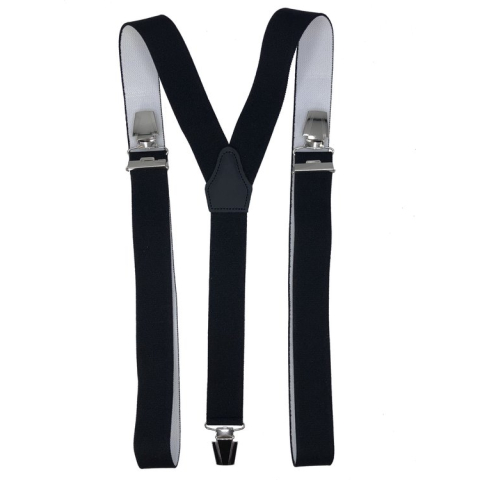 Bretels Zwart met brede extra sterke stevige Clips