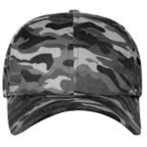 MYRTLE BEACH 6 PANEEL CAP - CAMOUFLAGE  DESIGN - GRIJS/ZWART - ONE SIZE.