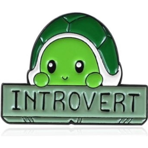 Pin Broche - Enamel pin - kledingspeld - Introvert