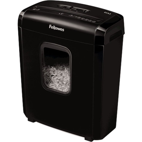 Fellowes papierversnipperaar 6M - P4 mini-cut snippers - 6 vel - zwart