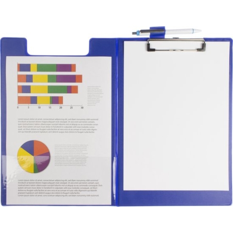 Seco klembord - A4+ - met klep - blauw - SE-570-PVC-BU