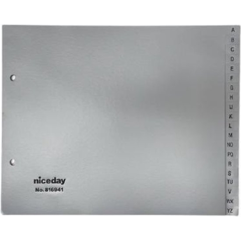 Tabbladen Beige ft A5 - Polypropyleen - 20 tabs A T/M Z (21 x 18 cm)