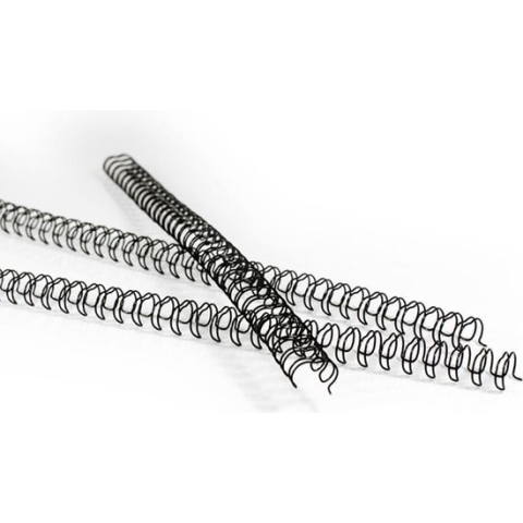 Wire-O bindruggen 9,5mm -3/8 - zwart - 100 stuks