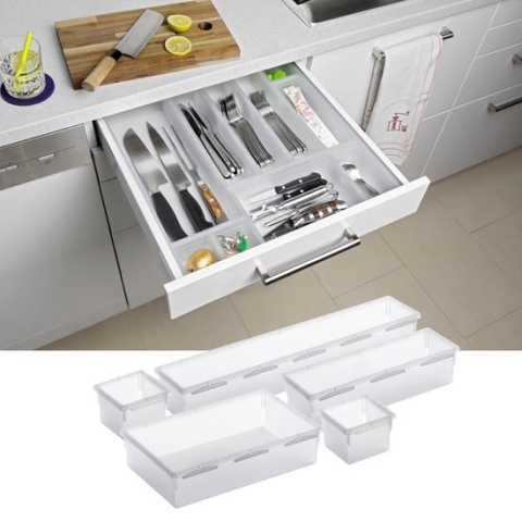 Rotho lade-organizer BASIC Transparant 30x8 cm