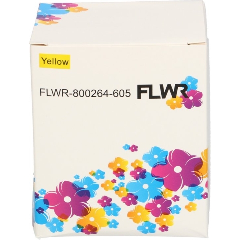 FLWR - Labels / Zebra verzendetiketten / geel / Geschikt voor Zebra