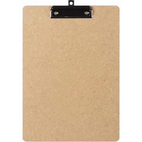 LPC  Klembord - clipboard - hout/mdf/hardboard - A4 -100 mm klem zwart