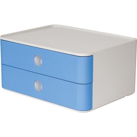 HAN Smart-box Allison - 2 lades -  stapelbaar - hemelsblauw -  HA-1120-84