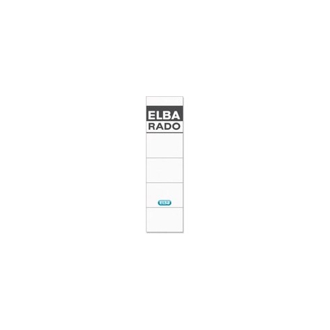 Rug-insteekkaart Elba Rado breed 44x159mm wit