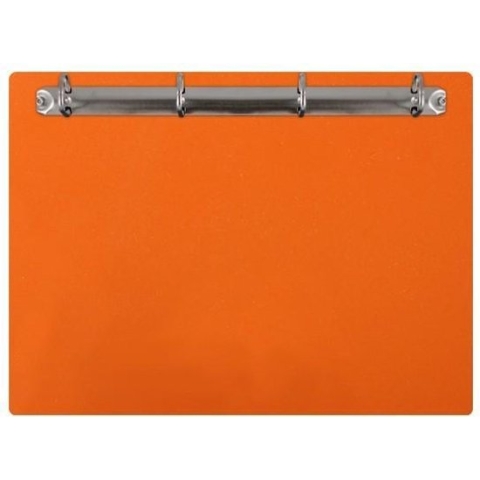 Magnetisch klembord A4 incl. ringband (liggend) - Oranje