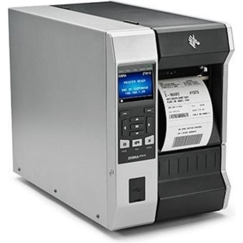 Zebra ZT610, 24 dots/mm (600 dpi), disp. (kleur), RTC, ZPL, ZPLII, USB, RS232, BT, Ethernet