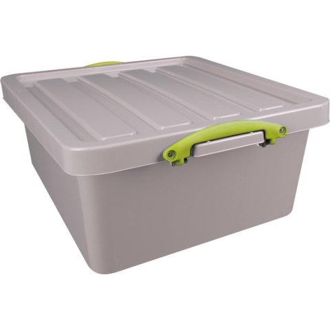 Really Useful Box Recycled opbergdoos 31,5 l, nestbaar, grijs 3 stuks