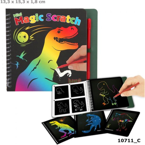 Dino World Mini Magic-Scratch Book
