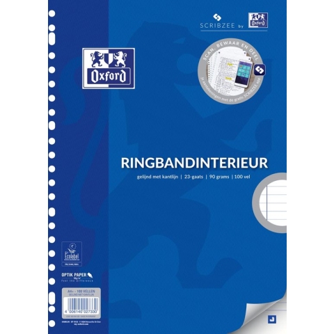Interieur Oxford A4 23R lijn 90gr 100vel