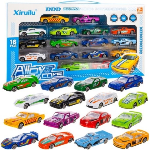 Kruzzel - Kleur auto's / veren 1: 64- 16 st.