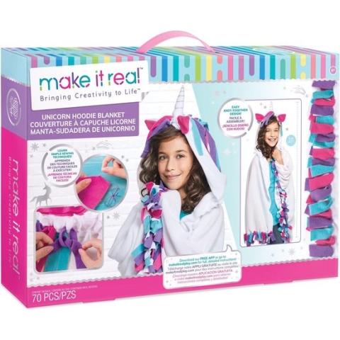 Make it Real Unicorn Hoodie Deken maken