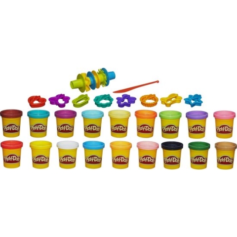 Play-Doh Super Color Kit Klei - 18 potjes 16 accessoires