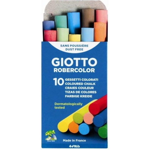 Schoolbordkrijt Giotto ass doos à 10 stuks